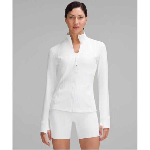 NWT Lululemon Women’s Full Zip Define Jacket Luon Activewear Athletic White SZ 8 - Picture 1 of 14